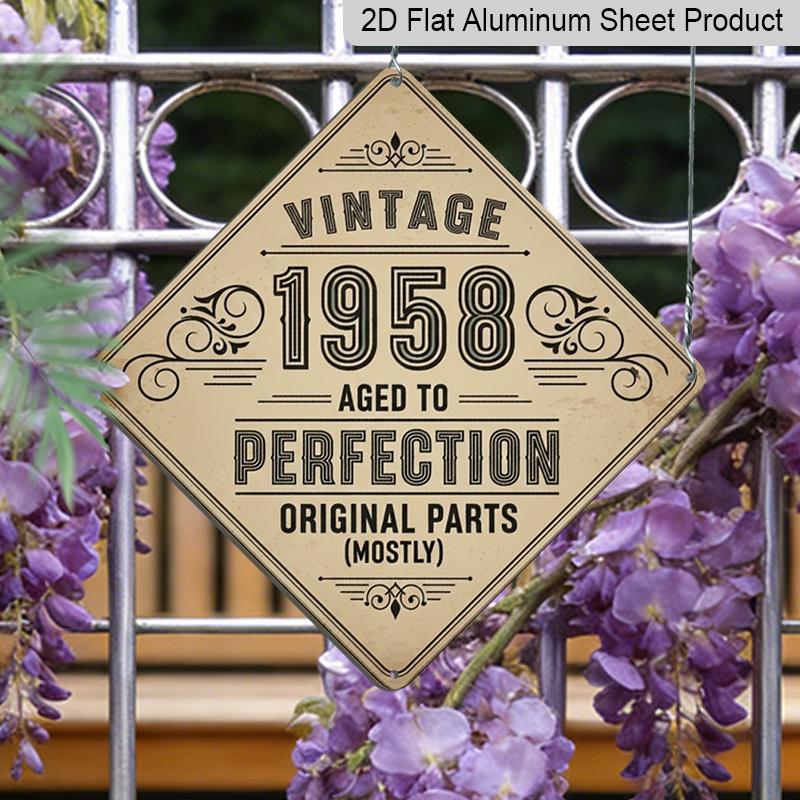 2D Flat, 1pc, Vintage Metal Aluminum Sign Decoration, Vintage 1958 Aged to Perfection, Vintage Decorative Sign, Vintage Wall Art Decor, Suitable for 20*20cm
2D Flat, 1pc, Vintage Metal Aluminum Sign Decoration, Vintage 1958 Aged to Perfection, Vintage Decorative Sign, Vintage Wall Art Decor, Suitable for 20*20cm
