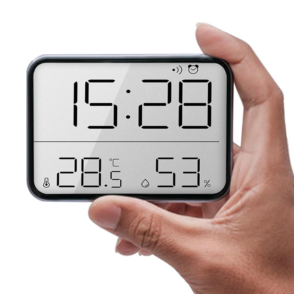 Digital Alarm Clock LCD Electric Clock with Calendar Temperature and Humidity for Living Room,Bedroom,Office Black
Digital Alarm Clock LCD Electric Clock with Calendar Temperature and Humidity for Living Room,Bedroom,Office Black