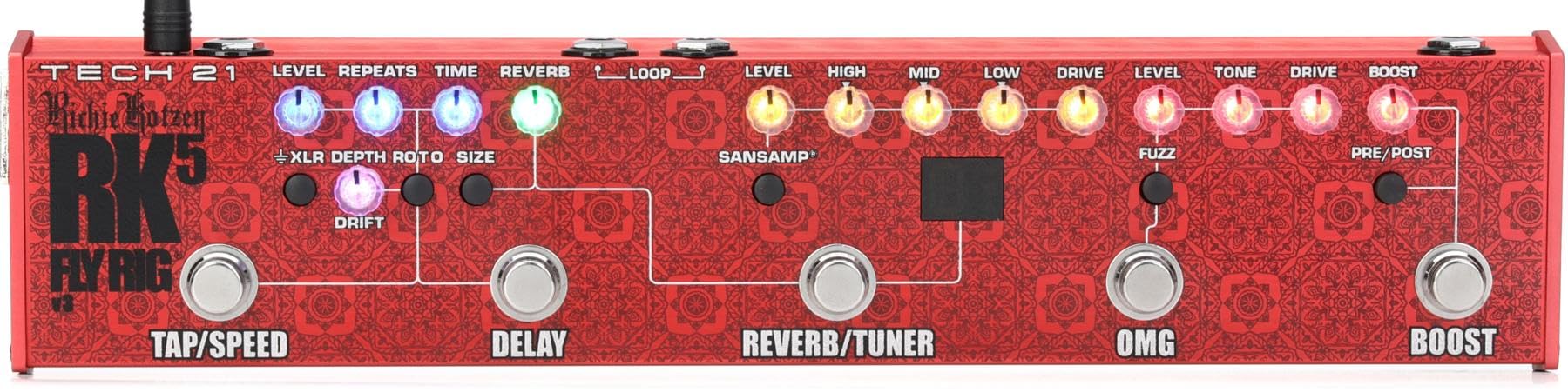 Tech 21 Richie Kotzen RK5 Signature Fly Rig v3 Pedal Multi-Effects
Tech 21 Richie Kotzen RK5 Signature Fly Rig v3 Pedal Multi-Effects