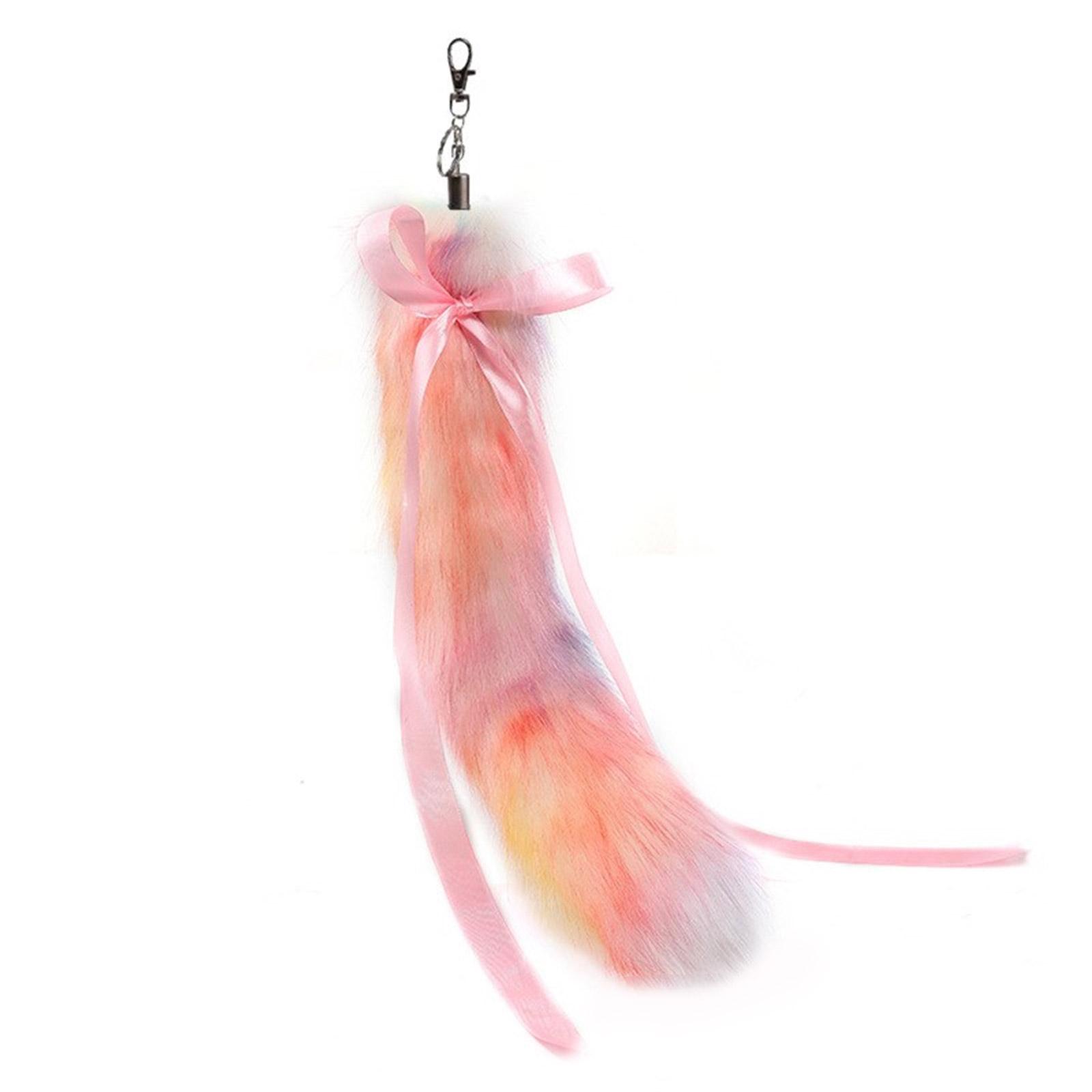 Colorful Foxes Tail Keychain Soft Furry Animal Cosplay Keyring with Ribbon Bowknot Hanging Decoration for Phones and Bag 1
Colorful Foxes Tail Keychain Soft Furry Animal Cosplay Keyring with Ribbon Bowknot Hanging Decoration for Phones and Bag 1