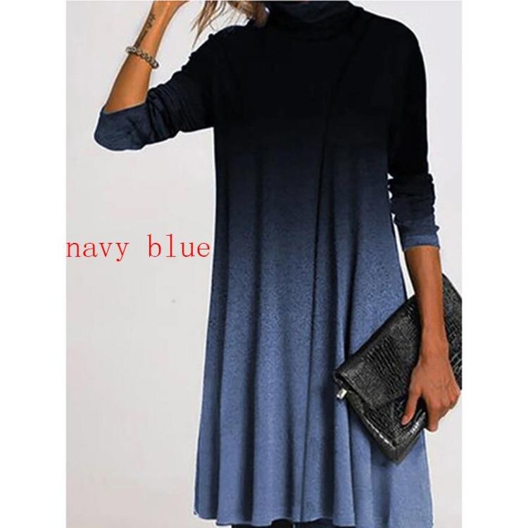 Women Vintage Winter Turtleneck Dress Elegant Patchwork Long Sleeves Loose Casual Warm Print Vestidos Female 5XL
Women Vintage Winter Turtleneck Dress Elegant Patchwork Long Sleeves Loose Casual Warm Print Vestidos Female 5XL