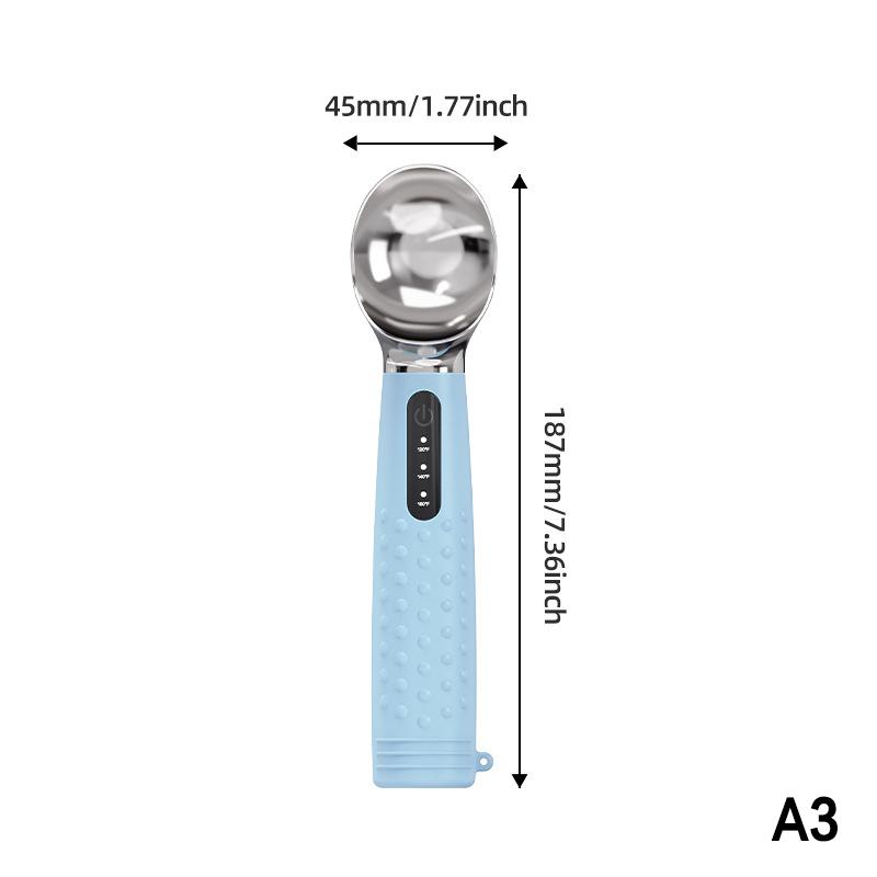 Electric Ice Cream Scoop Rechargeable 3 Speed Warming Nonstick 2600Mah Battery Anti-Freeze Cookie Spoon A3
Electric Ice Cream Scoop Rechargeable 3 Speed Warming Nonstick 2600Mah Battery Anti-Freeze Cookie Spoon A3