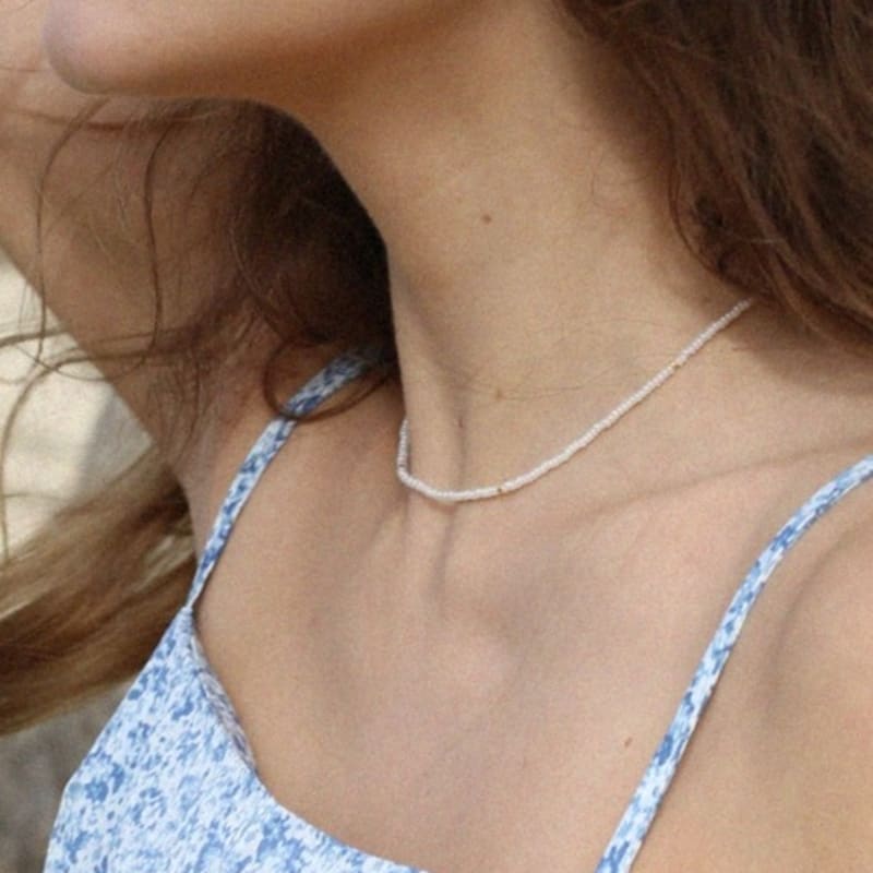 WorthWord Kony Beads Necklace_4 Colors Milk
WorthWord Kony Beads Necklace_4 Colors Milk