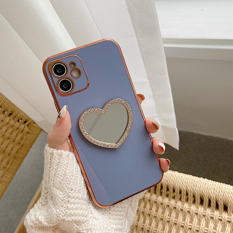 Heart Mirror Makeup Case for iPhone 12/13/14/15/16/17/XR/7P - Soft Protective Cover for Women iPhone 16 Pro
Heart Mirror Makeup Case for iPhone 12/13/14/15/16/17/XR/7P - Soft Protective Cover for Women iPhone 16 Pro