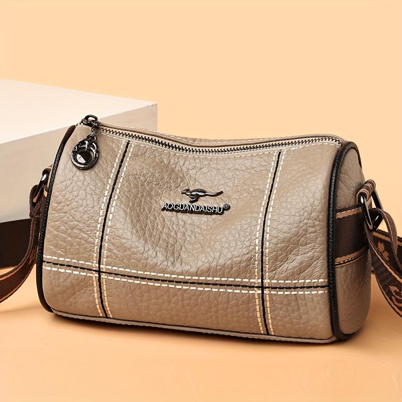 Повседневная сумка через плечо Splicing, сумка-цилиндр с широким плечевым ремнем, сумка через плечо из натуральной кожи для женщин хаки
Повседневная сумка через плечо Splicing, сумка-цилиндр с широким плечевым ремнем, сумка через плечо из натуральной кожи для женщин хаки