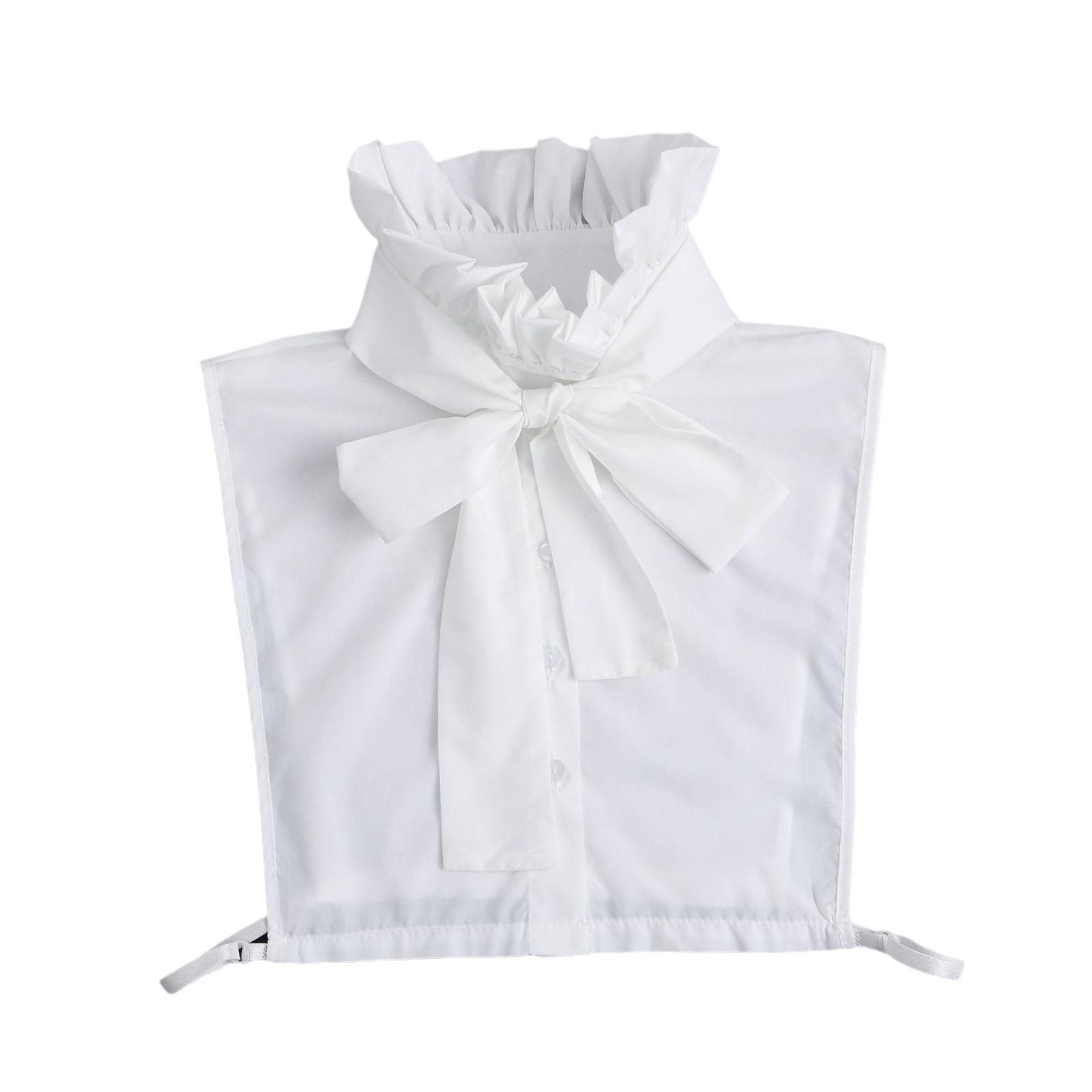 Женский воротник-стойка с оборками и ложным воротником, женский съемный свитер, топы, осенний съемный воротник-полуфутболка с декором из ложного воротника
Женский воротник-стойка с оборками и ложным воротником, женский съемный свитер, топы, осенний съемный воротник-полуфутболка с декором из ложного воротника