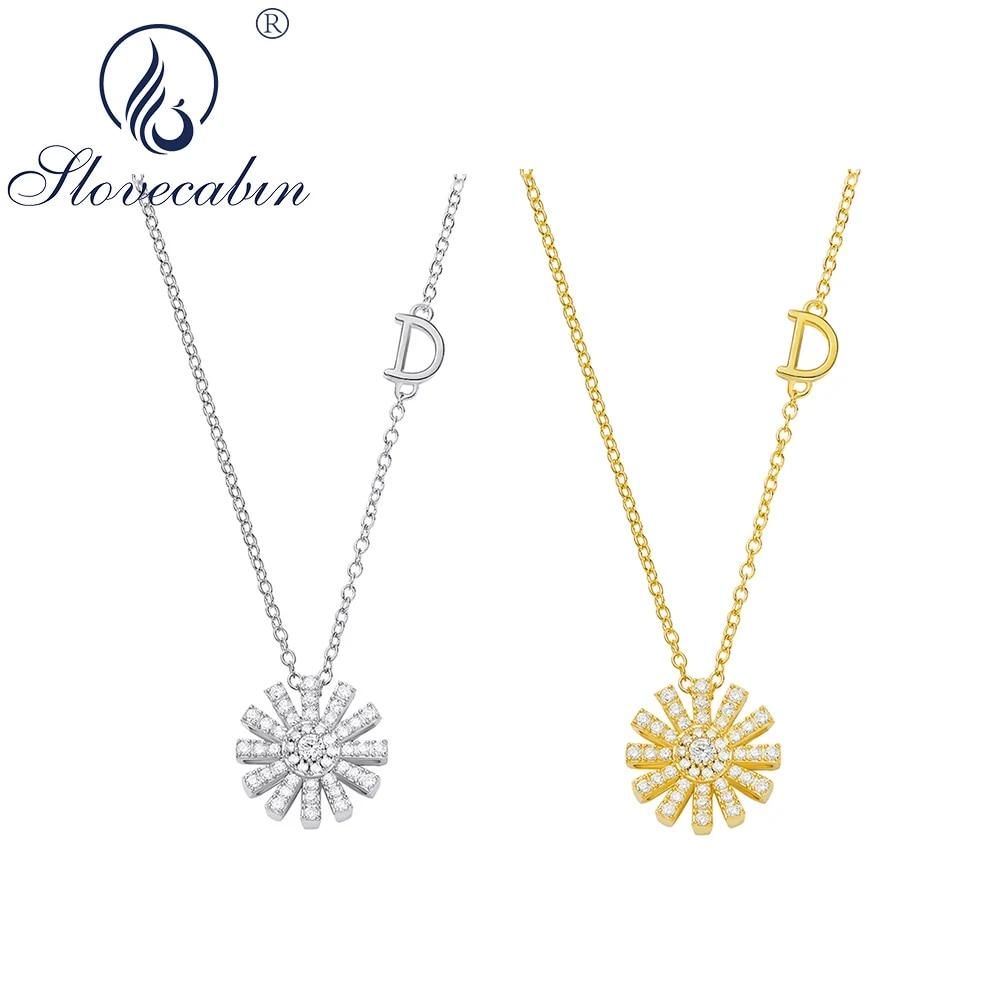 Slovecabin S925 Sterling Silver Letter D Clear CZ Flowers Pendant Link Chain Margherita Necklace Collar Fine Jewelry Making
Slovecabin S925 Sterling Silver Letter D Clear CZ Flowers Pendant Link Chain Margherita Necklace Collar Fine Jewelry Making
