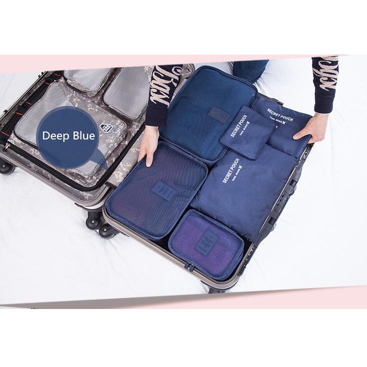 6PCS/Set Waterproof Storage Bags Travel Packing Luggage Organizer Large Medium Small Pouches Dark Blue
6PCS/Set Waterproof Storage Bags Travel Packing Luggage Organizer Large Medium Small Pouches Dark Blue
