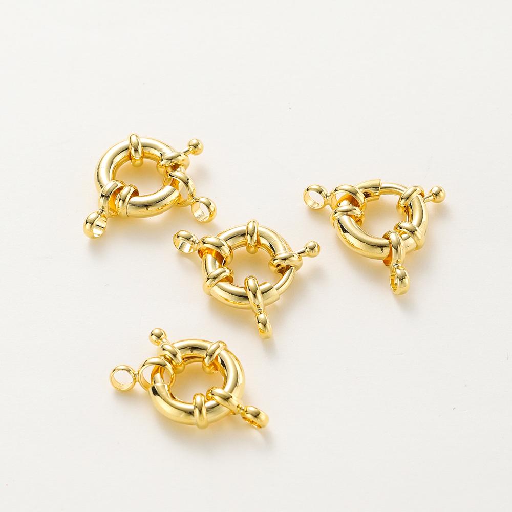 1-4pcs 14K 18K Real Gold Plated Sailor Clasps Bracelet Charm End Connector Spring Clasp For DIY Jewelry Making Necklace Findings 11mm x 1pcs
1-4pcs 14K 18K Real Gold Plated Sailor Clasps Bracelet Charm End Connector Spring Clasp For DIY Jewelry Making Necklace Findings 11mm x 1pcs
