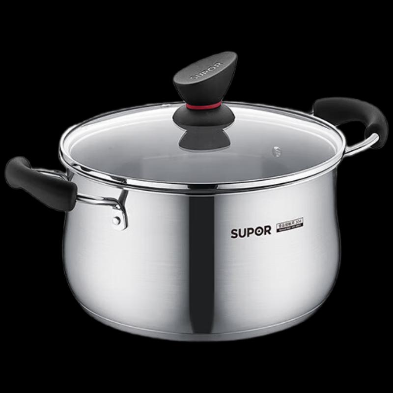 SUPOR Little Red Circle 304 Stainless Steel Pot
SUPOR Little Red Circle 304 Stainless Steel Pot