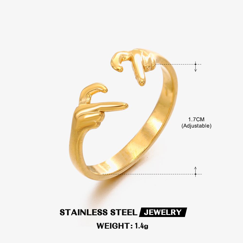 Minimally Designed Heart-Shaped Finger Ring Unisex Fashion Zircon Stainless Steel Heart Opening A Romantic Rings resizable
Minimally Designed Heart-Shaped Finger Ring Unisex Fashion Zircon Stainless Steel Heart Opening A Romantic Rings resizable