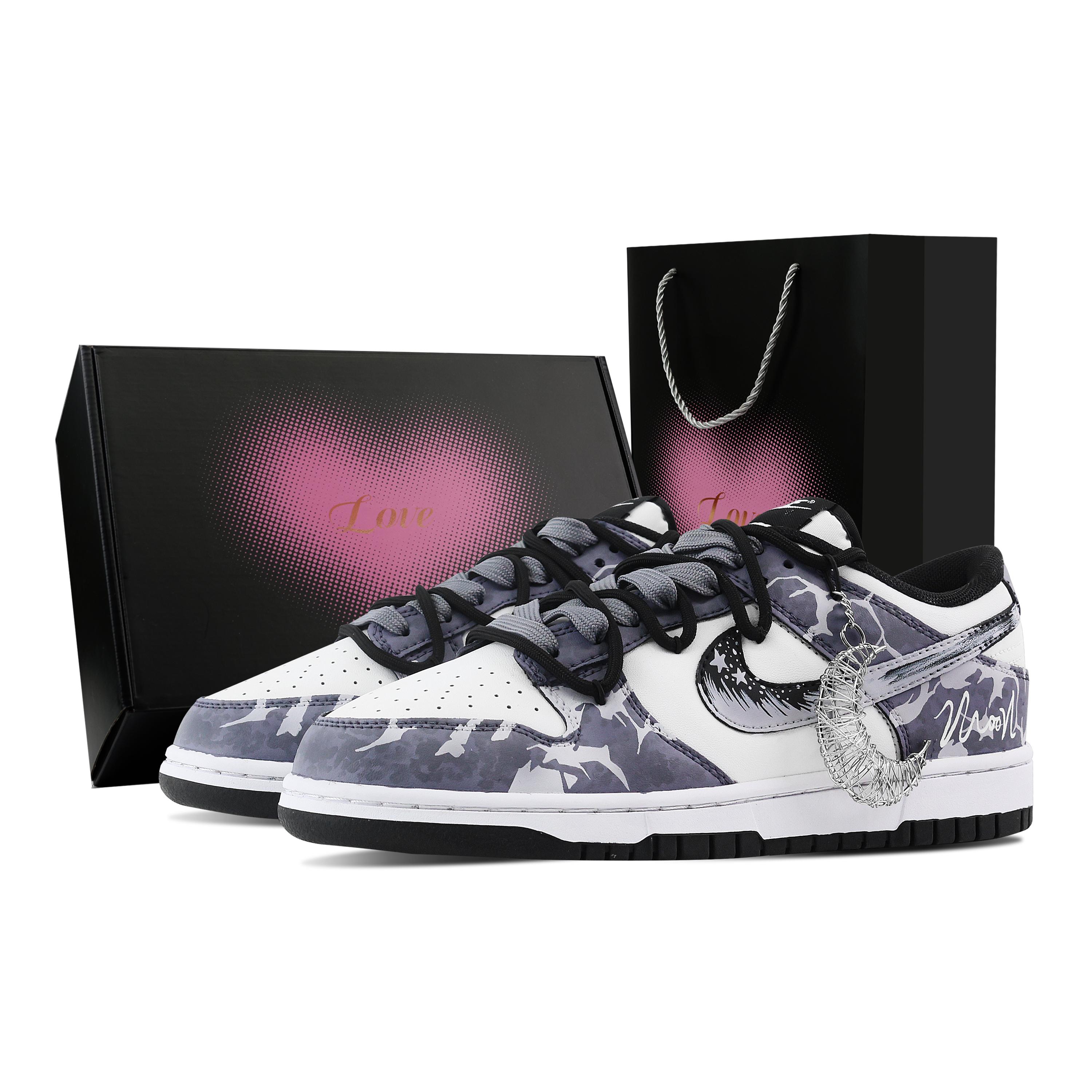Nike Dunk Purple Night Star Moon, Heart Box Slip Resistant Abrasion Resistant Low top Skateboard Shoes Unisex DD1391-100(Team529--) 38
Nike Dunk Purple Night Star Moon, Heart Box Slip Resistant Abrasion Resistant Low top Skateboard Shoes Unisex DD1391-100(Team529--) 38