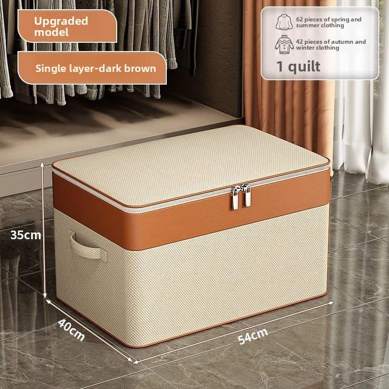 Large Collapsible Clothing Storage Bag, Waterproof Mold Proof Foldable Storage Box, Closet Organizer for Home College Dormitory 54*40*35CM
Large Collapsible Clothing Storage Bag, Waterproof Mold Proof Foldable Storage Box, Closet Organizer for Home College Dormitory 54*40*35CM