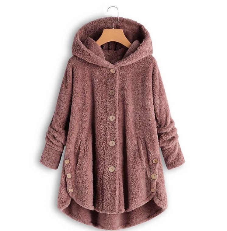 Spring 2026 Women s European-American Plush Button Top, Irregular Solid Color Coat 5XL рожевий
Spring 2026 Women s European-American Plush Button Top, Irregular Solid Color Coat 5XL рожевий