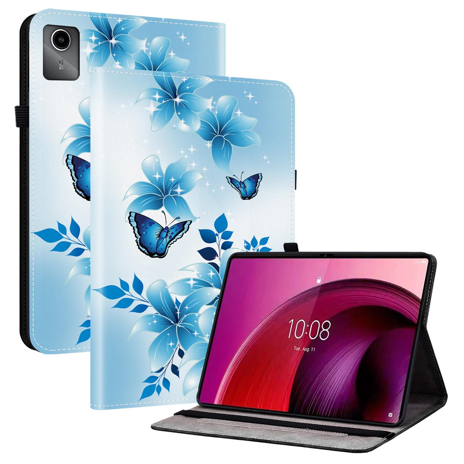 Для Lenovo Tab M11 TB-330FC/Xiaoxin Pad 11 2024 TB-331FC Шкіряний чохол з друкованим візерунком, підставка, чохол для планшета з відділеннями для карток Blue Butterfly
Для Lenovo Tab M11 TB-330FC/Xiaoxin Pad 11 2024 TB-331FC Шкіряний чохол з друкованим візерунком, підставка, чохол для планшета з відділеннями для карток Blue Butterfly