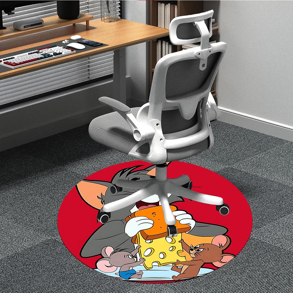 1pc Tom Jerry Cheese Office Round Area Rug, Under Office Chairs Bedroom Living Room Home Decor, Room Deco, Available in Various Sizes 80cm
1pc Tom Jerry Cheese Office Round Area Rug, Under Office Chairs Bedroom Living Room Home Decor, Room Deco, Available in Various Sizes 80cm
