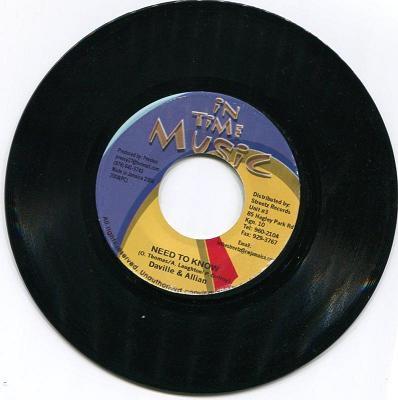 7inch Record DA VILLE & ALAINE - Need To Know NONE In Time Music 2004 Jamaica Reggae, Ska & Dub Used
7inch Record DA VILLE & ALAINE - Need To Know NONE In Time Music 2004 Jamaica Reggae, Ska & Dub Used