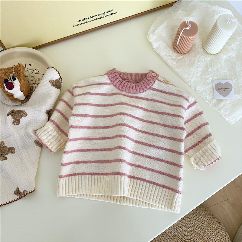 Boys Autumn Outfit, Super Cute Baby Clothes, Korean-Style Autumn and Winter Thickened Fleece Baby Romper with Suspenders Pink Striped Top 80((Recommendation 9-10kg))
Boys Autumn Outfit, Super Cute Baby Clothes, Korean-Style Autumn and Winter Thickened Fleece Baby Romper with Suspenders Pink Striped Top 80((Recommendation 9-10kg))