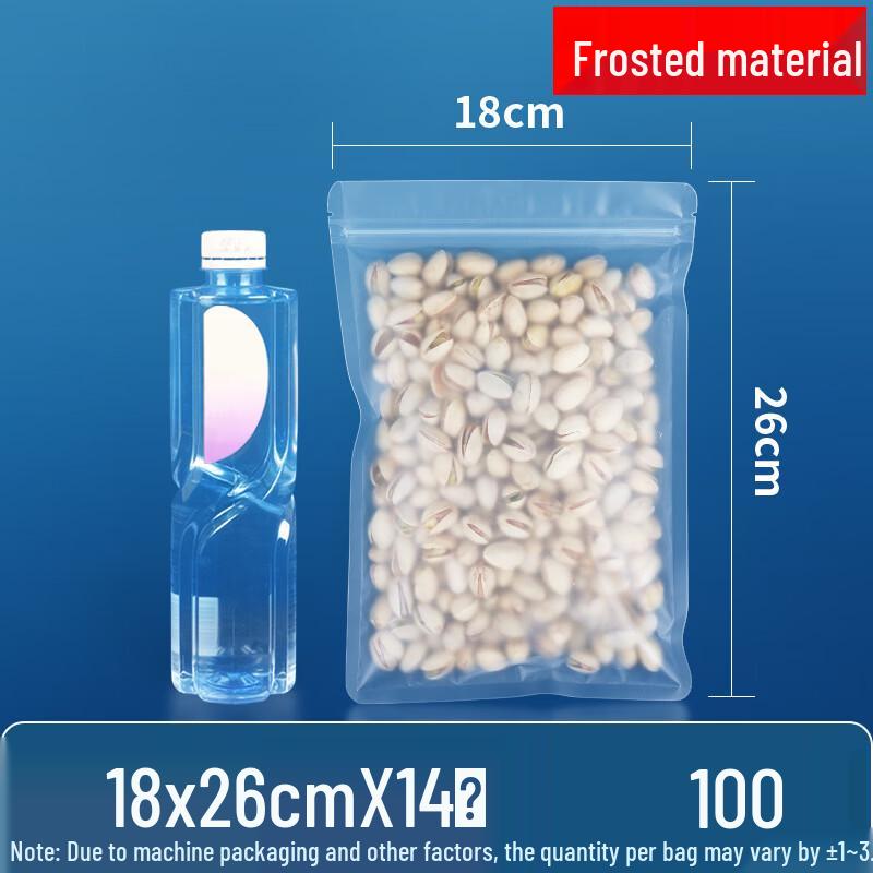 Frosted Self-Sealing Food Storage Bags
Frosted Self-Sealing Food Storage Bags