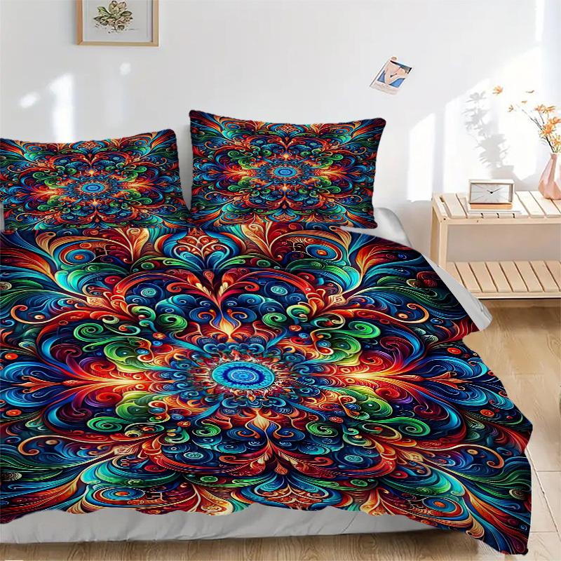 3PCs Psychedelic Patterns Design Cover Set, Breathable Fabric, Machine Washable (1 Duvet Cover + 2 Pillowcases) (Without Quilt) yy250911068 135x200cm
3PCs Psychedelic Patterns Design Cover Set, Breathable Fabric, Machine Washable (1 Duvet Cover + 2 Pillowcases) (Without Quilt) yy250911068 135x200cm