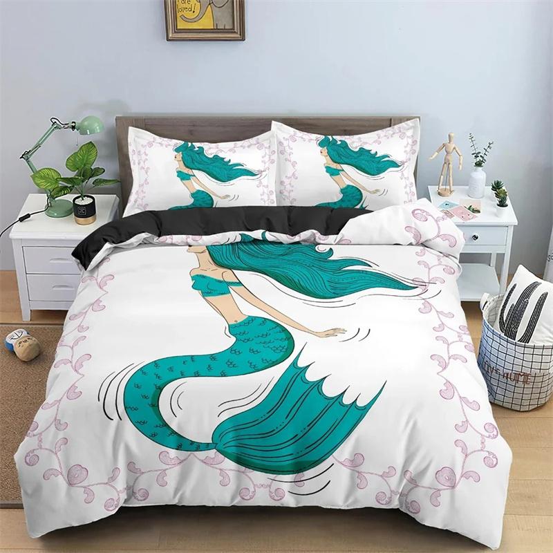 Cozy Elegant Single Twin Queen King Quilt Mermaid Cartoon Pattern Covers For Girls Bedroom Size Home Textile 2 3 PCS Comforter (quilt)-EU Single(135*200cm)3pcs
Cozy Elegant Single Twin Queen King Quilt Mermaid Cartoon Pattern Covers For Girls Bedroom Size Home Textile 2 3 PCS Comforter (quilt)-EU Single(135*200cm)3pcs