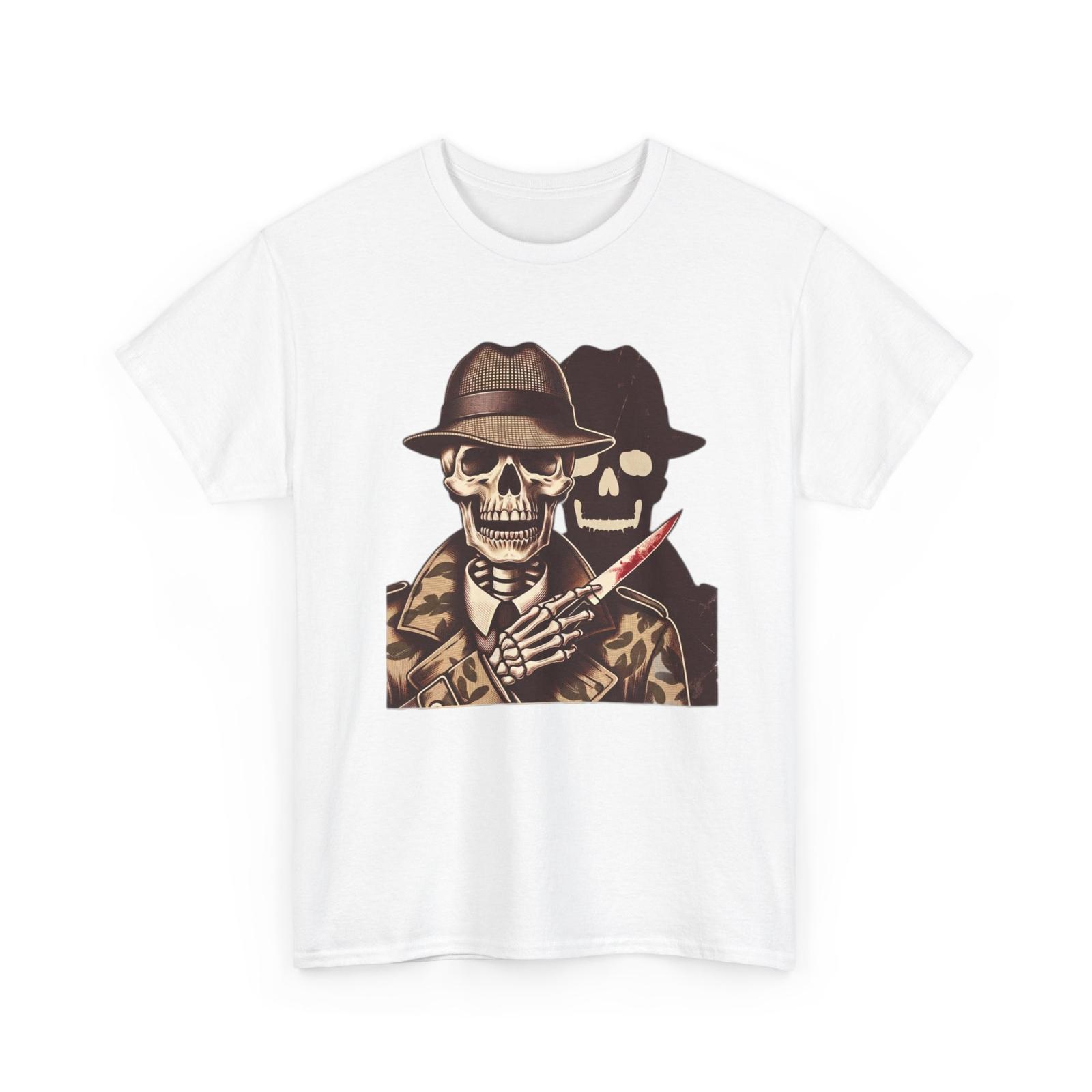 Unisex Adult T Shirt Horror Skeleton Detective Mystery Crime Skull Killer Psycho 5XL різнокольоровий
Unisex Adult T Shirt Horror Skeleton Detective Mystery Crime Skull Killer Psycho 5XL різнокольоровий