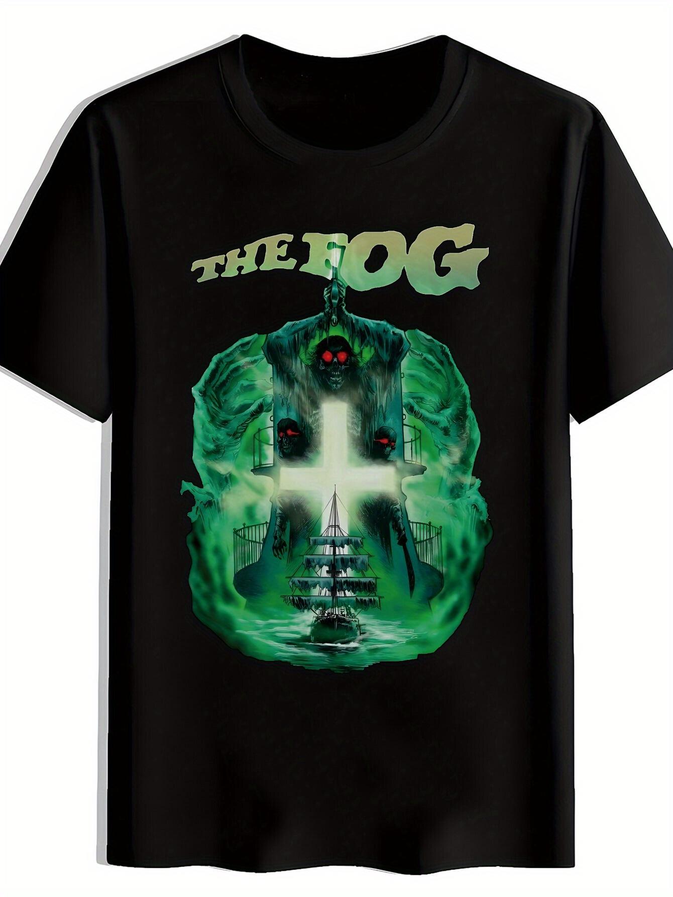 Black T-shirt with The Fog Graphic - Spooky Green Fog Design L
Black T-shirt with The Fog Graphic - Spooky Green Fog Design L