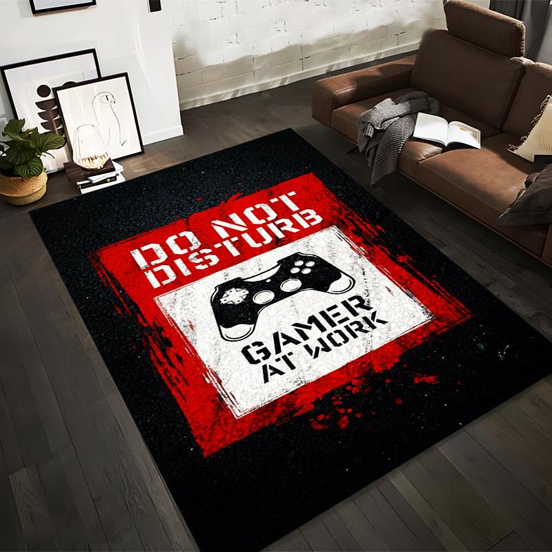 Do Not Disturb Gamer at Work Carpet, Red Black Gaming Floor Mat Suitable for use as an anti-slip for living room bedroom sofas 40x60cm( 15x23in )
Do Not Disturb Gamer at Work Carpet, Red Black Gaming Floor Mat Suitable for use as an anti-slip for living room bedroom sofas 40x60cm( 15x23in )