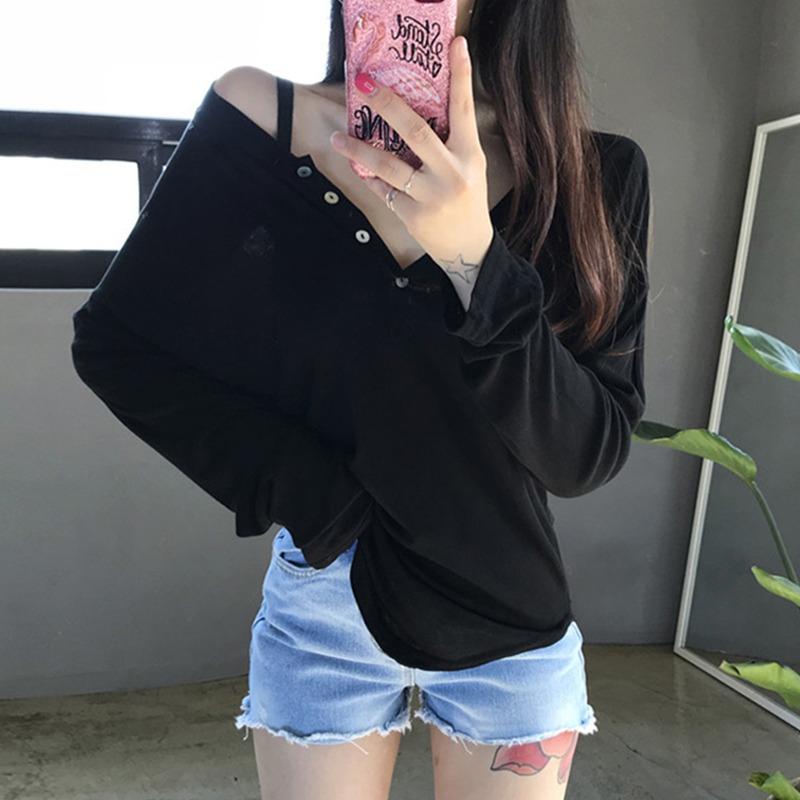 Весенняя новинка с длинным рукавом, базовая хлопковая белая футболка, женская модная, с тонкими пуговицами и круглым вырезом, повседневная футболка, женская, элегантная, однотонная, офисная, женская, футболка 26514 One Size чёрный
Весенняя новинка с длинным рукавом, базовая хлопковая белая футболка, женская модная, с тонкими пуговицами и круглым вырезом, повседневная футболка, женская, элегантная, однотонная, офисная, женская, футболка 26514 One Size чёрный