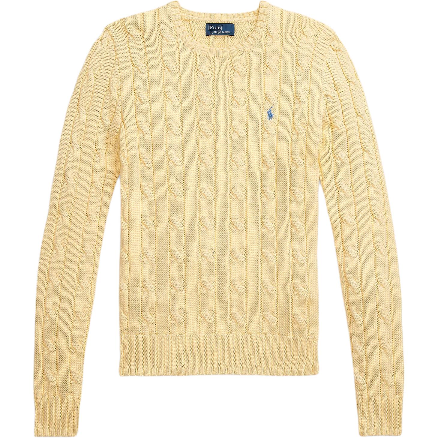 Polo Ralph Lauren Однотонный трикотажный свитер с круглым вырезом и логотипом, с длинным рукавом, женский, желтый 211891640-032 S
Polo Ralph Lauren Однотонный трикотажный свитер с круглым вырезом и логотипом, с длинным рукавом, женский, желтый 211891640-032 S