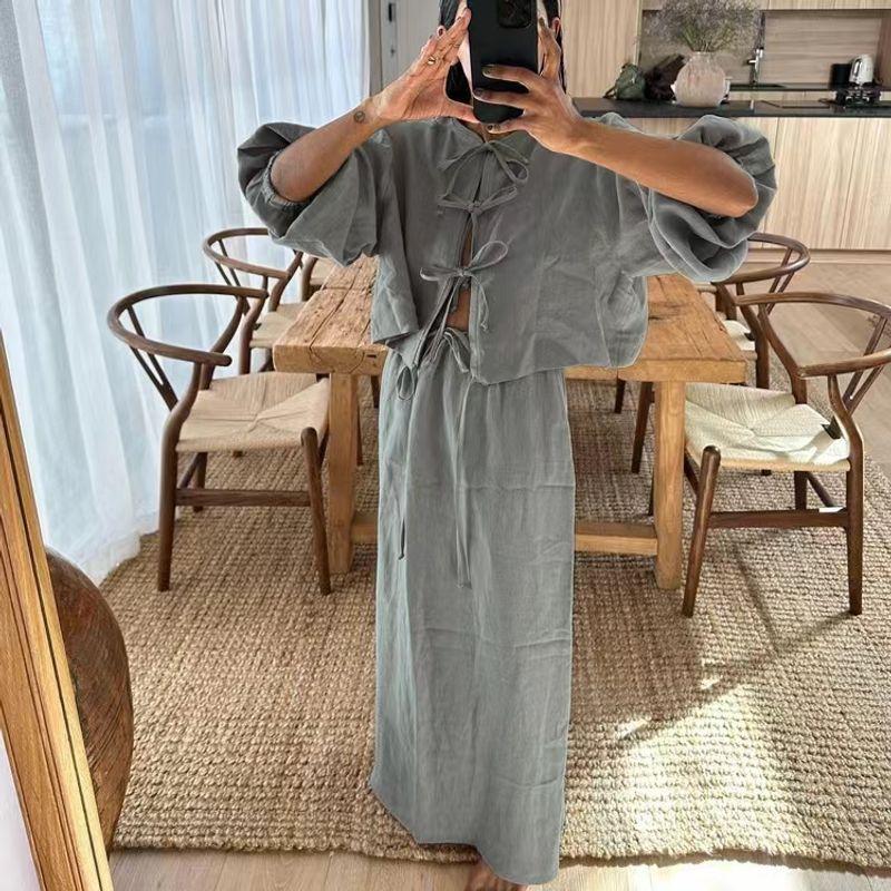 Рубашки с рукавами-буфами в западном стиле, комплекты юбок, комплект рубашки и юбки с рукавами-пузырями Gray M
Рубашки с рукавами-буфами в западном стиле, комплекты юбок, комплект рубашки и юбки с рукавами-пузырями Gray M