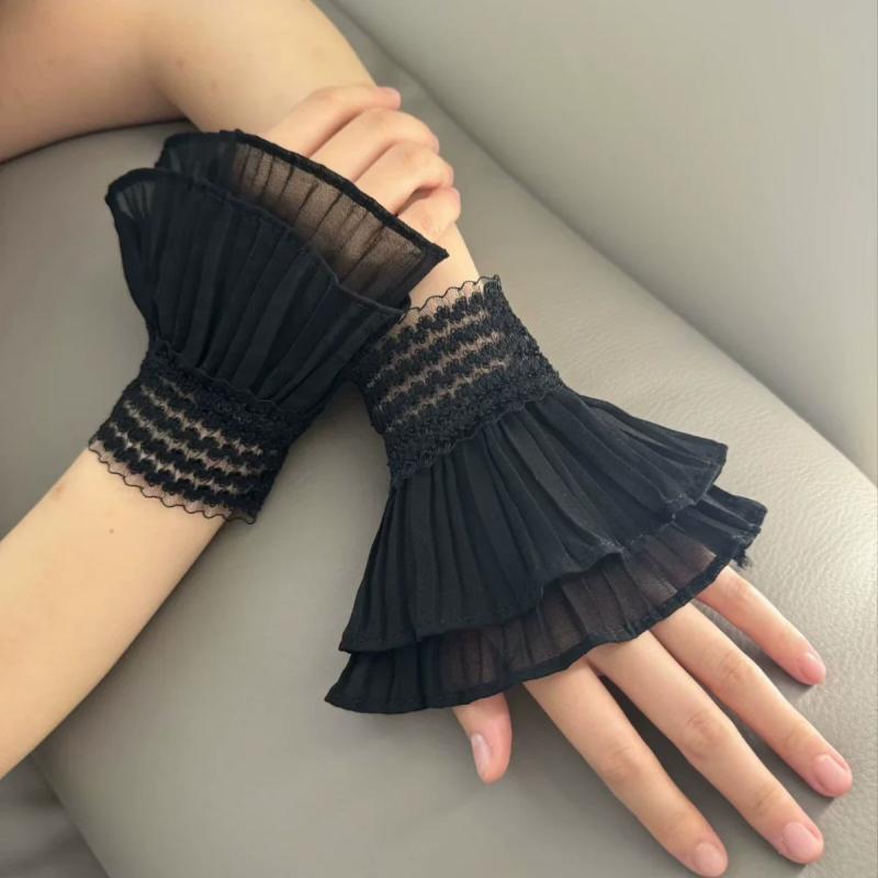 Elastic Bracelet Accessory Comfortable Lolita Short Gloves Steampunk Lolita Sleeve Lace Wrist Cuffs For Festival Costume чёрный
Elastic Bracelet Accessory Comfortable Lolita Short Gloves Steampunk Lolita Sleeve Lace Wrist Cuffs For Festival Costume чёрный