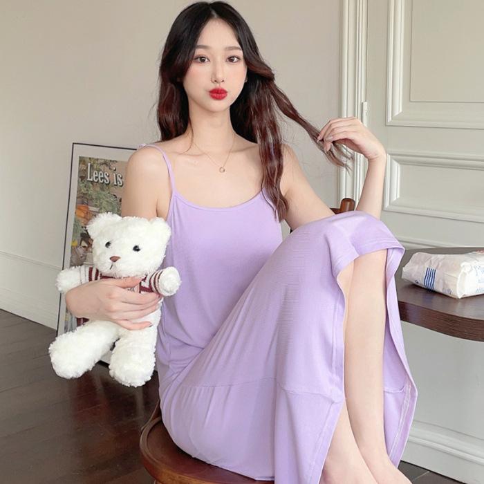 Batch #Pink M-XXL Modal cotton cool pajamas with chest pads Women s summer sexy suspender nightgown tide XXL фіолетовий
Batch #Pink M-XXL Modal cotton cool pajamas with chest pads Women s summer sexy suspender nightgown tide XXL фіолетовий