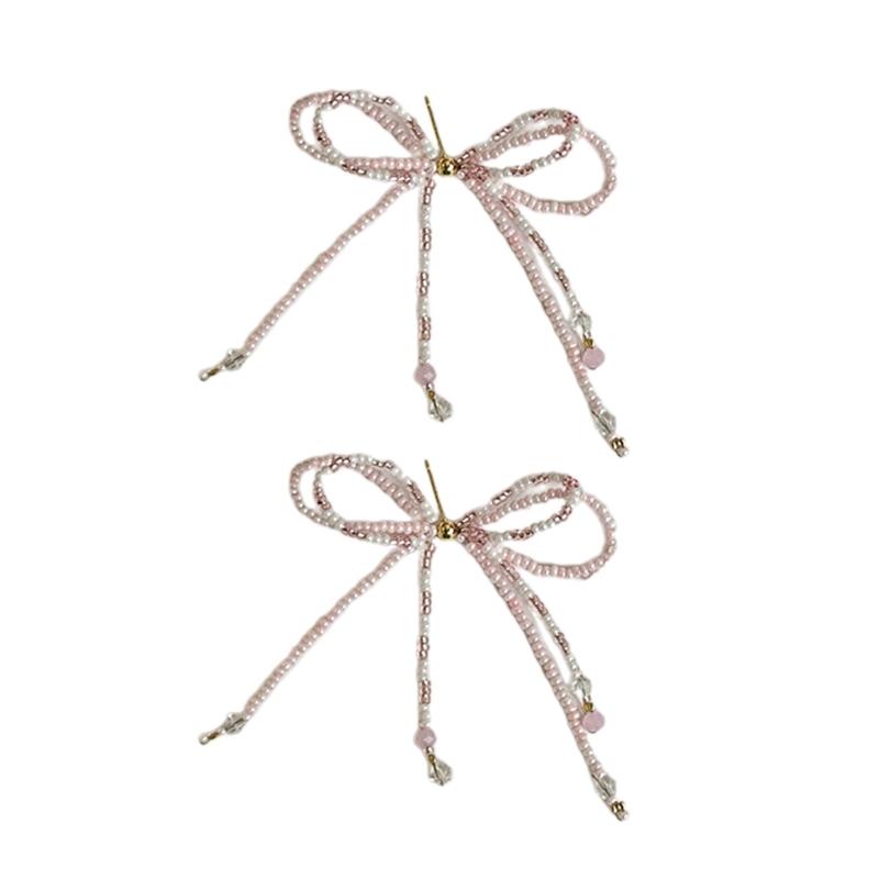 Elegant Beaded Bows Ear Rings Piercing Jewelry Simple Butterfly Knot Accessory for Daily Wear Bowknot Studs Accessory
Elegant Beaded Bows Ear Rings Piercing Jewelry Simple Butterfly Knot Accessory for Daily Wear Bowknot Studs Accessory