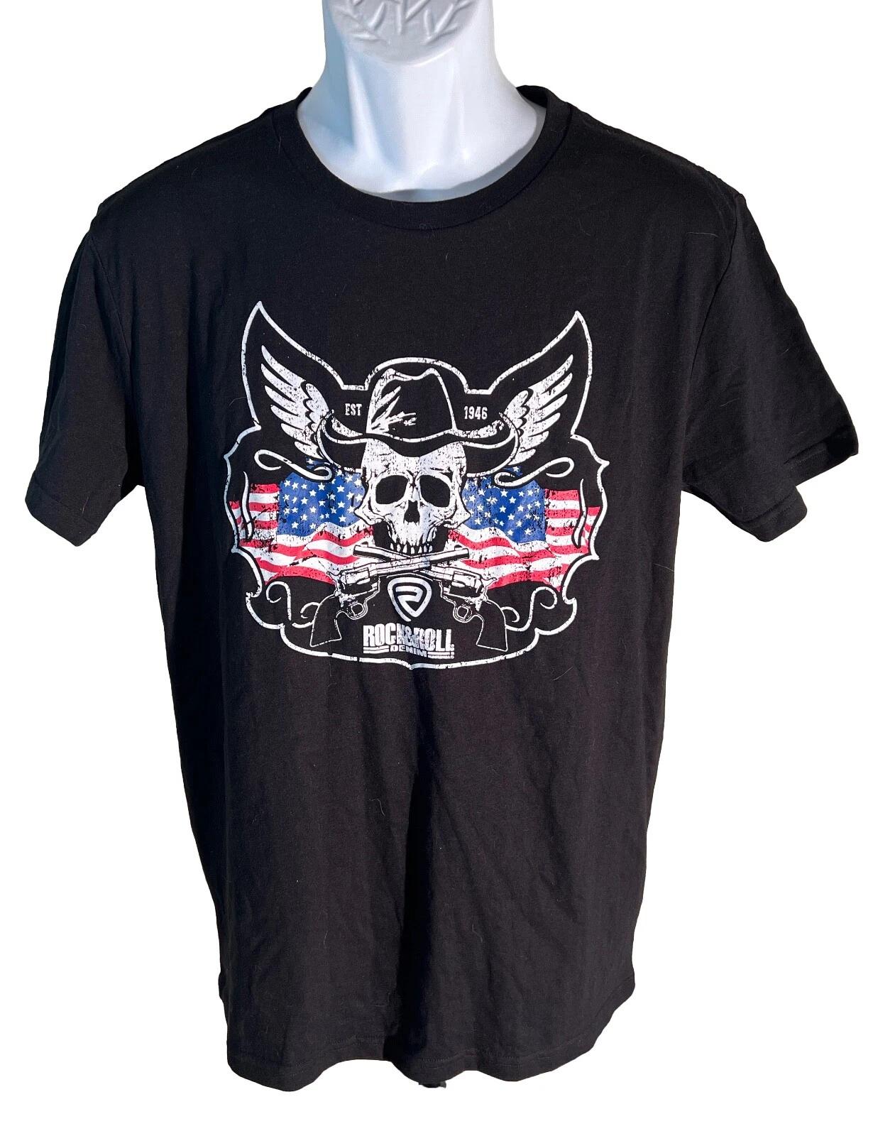 ROCK & ROLL DENIM Women s Short Sleeve T-Shirt Black Medium NWT L
ROCK & ROLL DENIM Women s Short Sleeve T-Shirt Black Medium NWT L