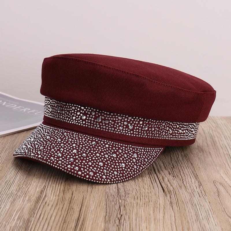 Spring/Summer New Lightweight Breathable Rhinestone Embellished Flat Cap Outdoor Travel Versatile Sunshade Baseball Cap червоний
Spring/Summer New Lightweight Breathable Rhinestone Embellished Flat Cap Outdoor Travel Versatile Sunshade Baseball Cap червоний