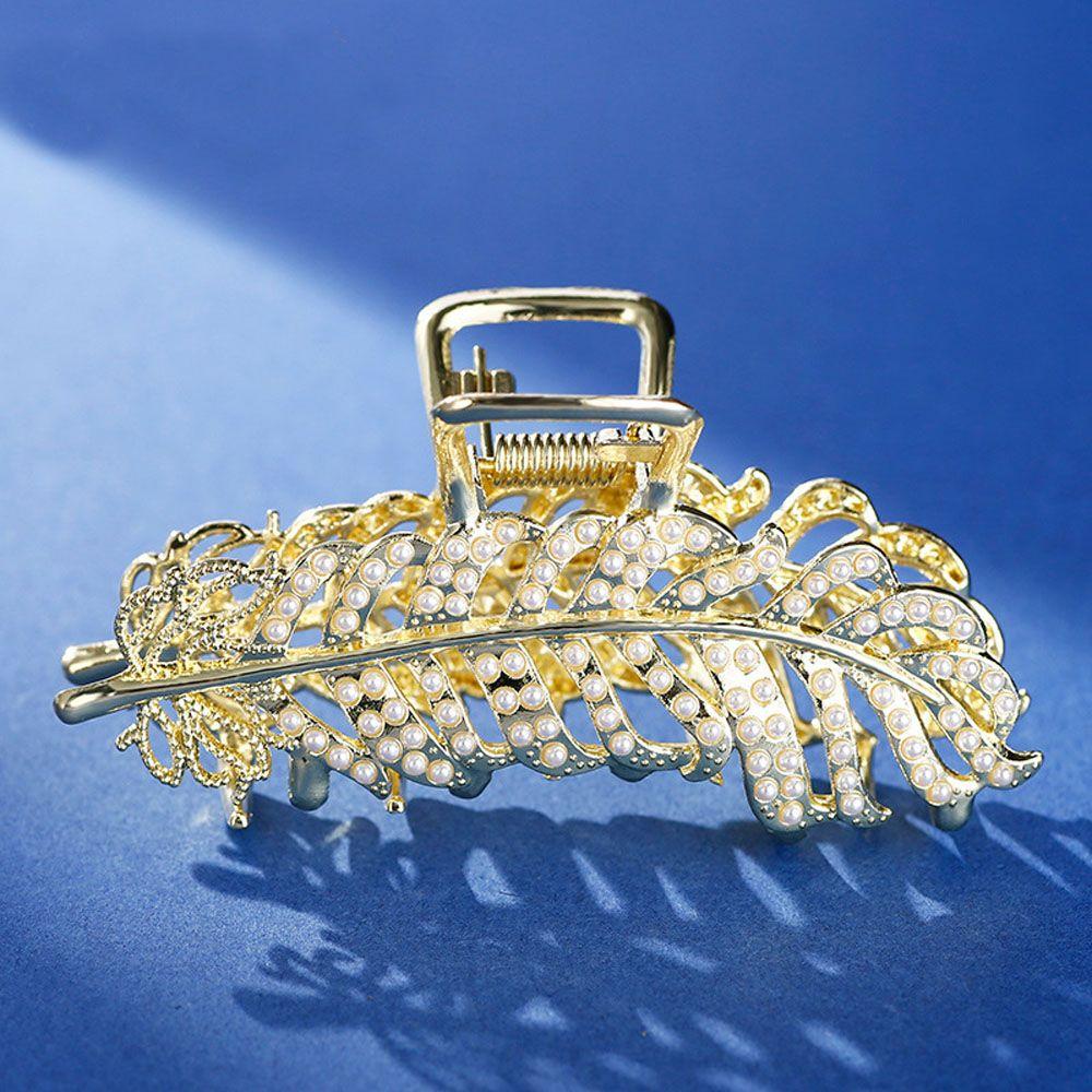 Imitation Pearl Gold Color Gift For Women Leaf Hairpin Hair Accessories Shark Clip Hair Clips Type A
Imitation Pearl Gold Color Gift For Women Leaf Hairpin Hair Accessories Shark Clip Hair Clips Type A