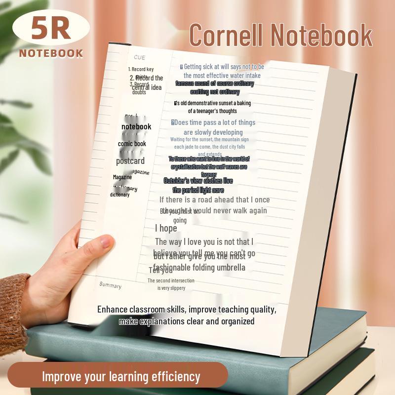 Cornell Minimalist A4 Notebook for Exam Prep, Study & College with 5R Method, Customizable
Cornell Minimalist A4 Notebook for Exam Prep, Study & College with 5R Method, Customizable