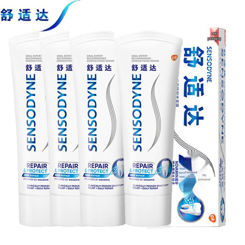 Sensodyne Professional Repair & Protect Toothpaste, 4 x 100g Pack
Sensodyne Professional Repair & Protect Toothpaste, 4 x 100g Pack