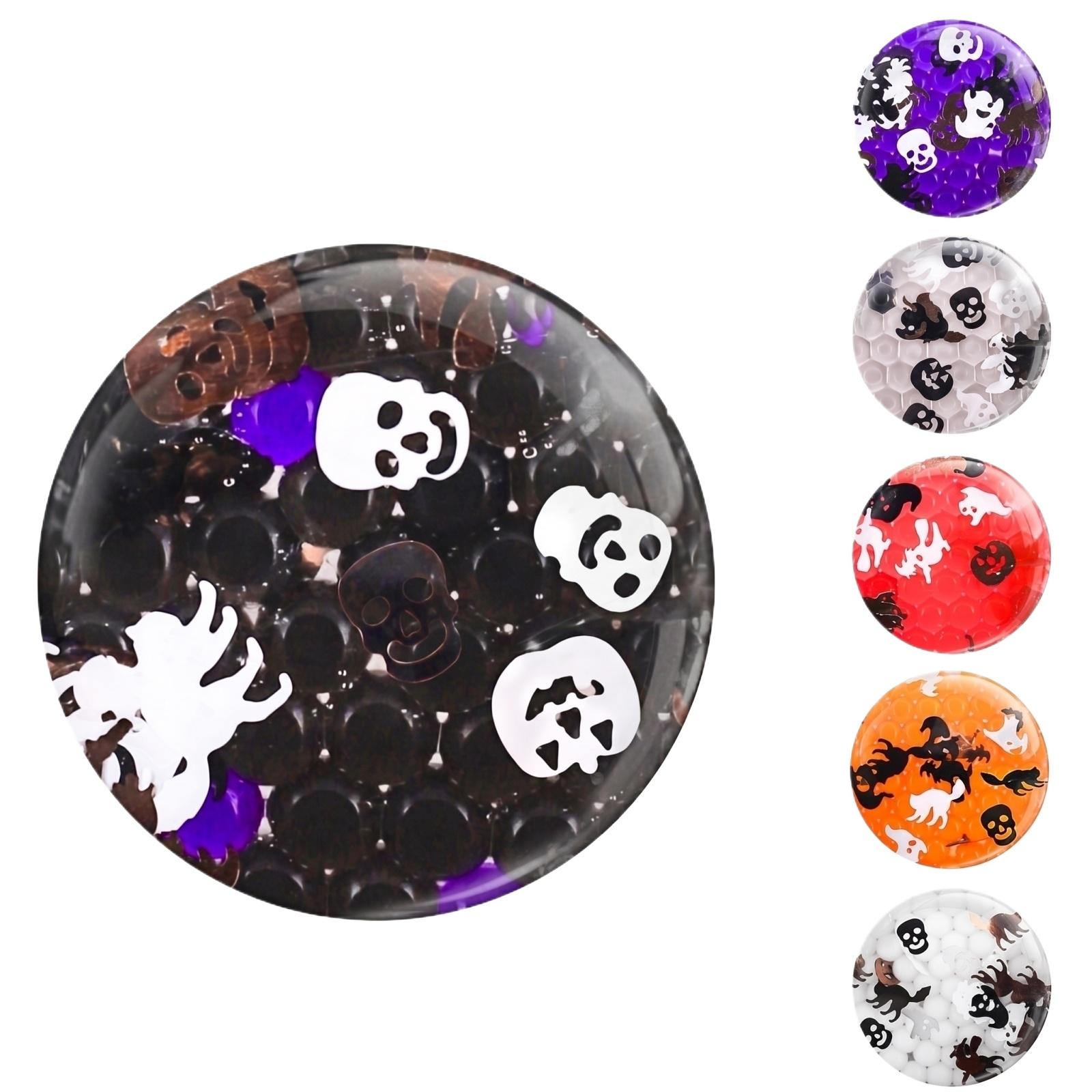 Halloween Sequin Water Bead Stress Ball Squeeze Toy Sensory Fidget Relief Toy Durable Soft Gel Material with Festive Patterns for Adults and Kids One Size
Halloween Sequin Water Bead Stress Ball Squeeze Toy Sensory Fidget Relief Toy Durable Soft Gel Material with Festive Patterns for Adults and Kids One Size