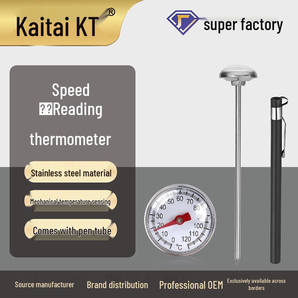 Kaitai KT Термометр из нержавеющей стали для кофе и молока для домашней кухни -10~110°C with Black Pen Cover
Kaitai KT Термометр из нержавеющей стали для кофе и молока для домашней кухни -10~110°C with Black Pen Cover