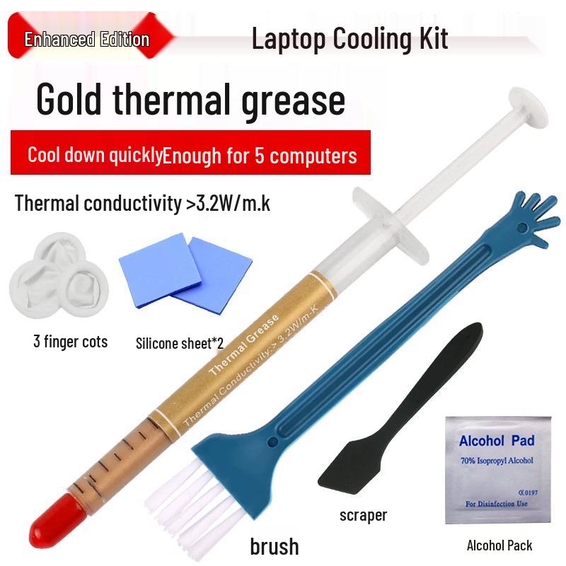 PC & Laptop Cleaning Kit: Cooling, Thermal Paste, Dust & Ash Removal, Screwdriver, Disassembly Tools
PC & Laptop Cleaning Kit: Cooling, Thermal Paste, Dust & Ash Removal, Screwdriver, Disassembly Tools