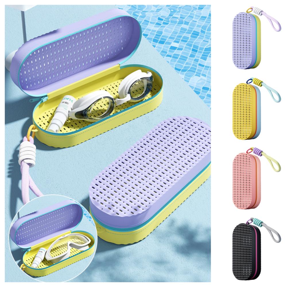 Portable Zipper Swim Goggle Case Soft Silicone Glasses Box Swimming Goggles Storage Box Kids жовтий
Portable Zipper Swim Goggle Case Soft Silicone Glasses Box Swimming Goggles Storage Box Kids жовтий