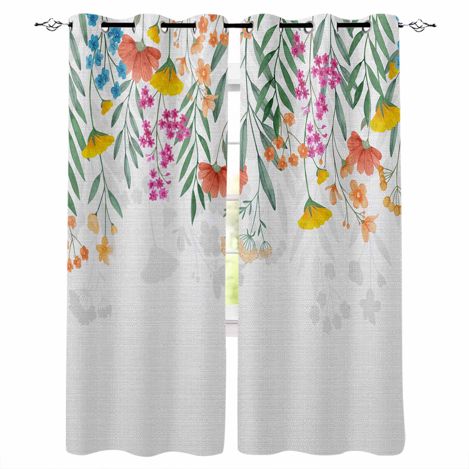 Flower Silhouette Watercolor Blackout Curtains For Living Room Bedroom Window Treatment Blinds Drapes W135 x H60cm
Flower Silhouette Watercolor Blackout Curtains For Living Room Bedroom Window Treatment Blinds Drapes W135 x H60cm