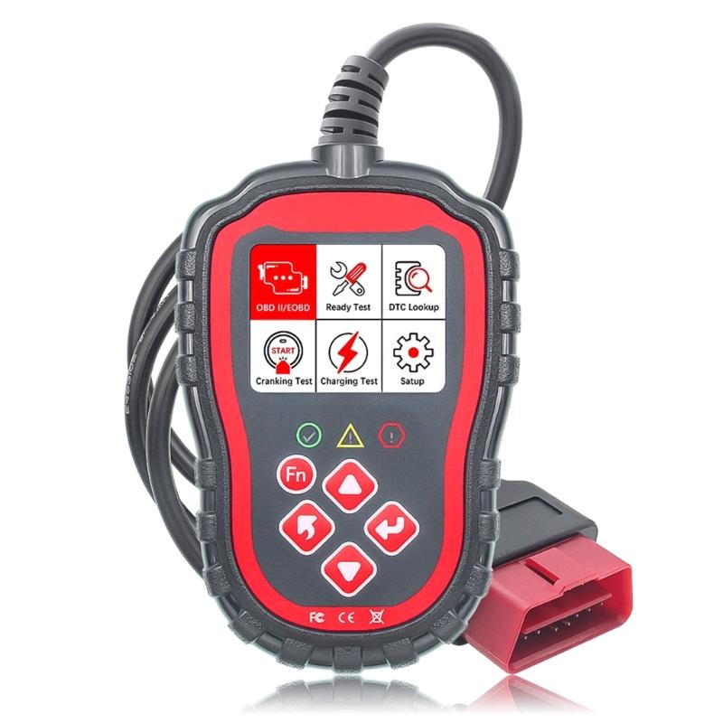 Сканер OBD2, считыватель кодов, тестер аккумуляторов 12 В, полная диагностика OBDII и зарядка цепи при запуске
Сканер OBD2, считыватель кодов, тестер аккумуляторов 12 В, полная диагностика OBDII и зарядка цепи при запуске