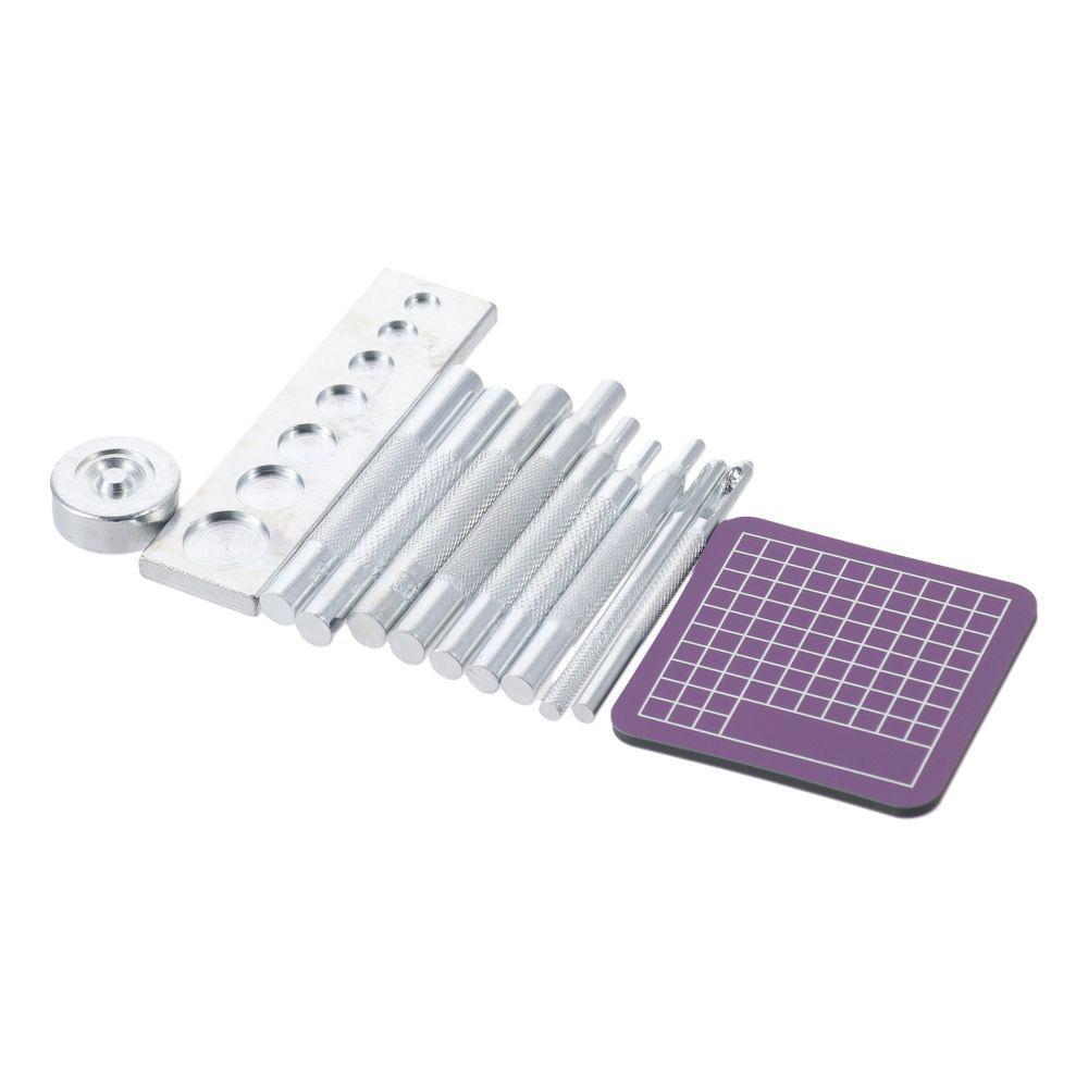 Silver, purple Leather Rivet Setter Stainless steel Die Punch Installation Set Leather Accessories
Silver, purple Leather Rivet Setter Stainless steel Die Punch Installation Set Leather Accessories