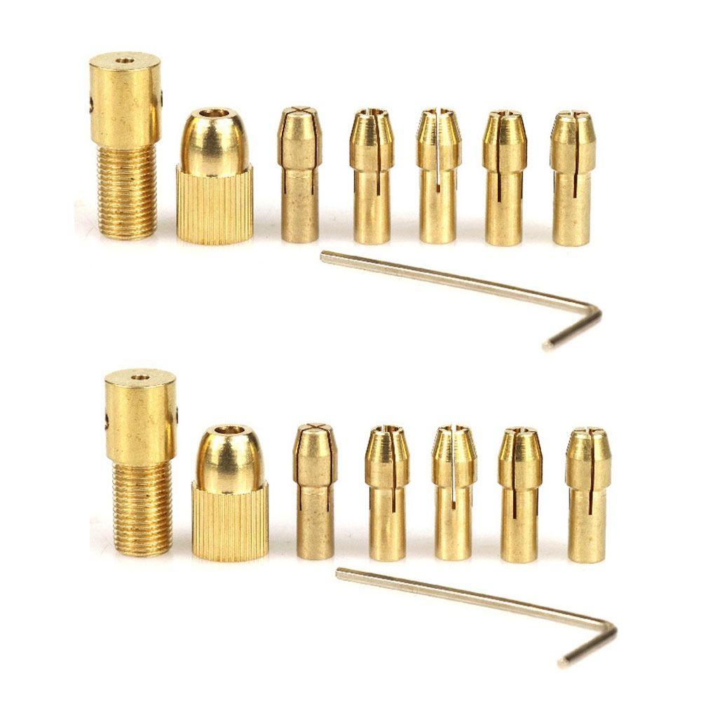 2Sets Multifunctional Brass Drill Clamp Head Brass Electric Drill Bit Clamp Adjustable Drill
2Sets Multifunctional Brass Drill Clamp Head Brass Electric Drill Bit Clamp Adjustable Drill