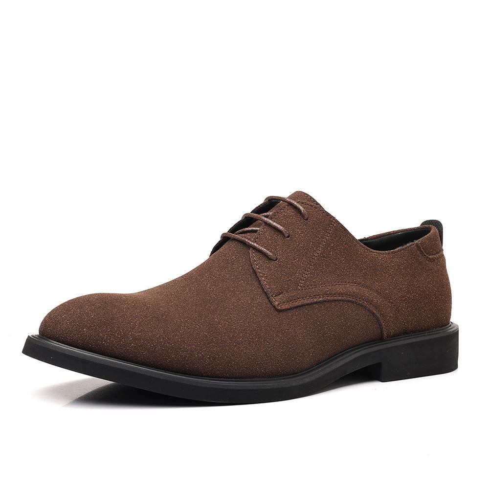 Классическая Роскошная Винтажная Мода Улица Осень/зима Мужская Деловая Повседневная Мода Кожаная Обувь Ретро Синяя Мужская Обувь Удобная Обувь 39 коричневый