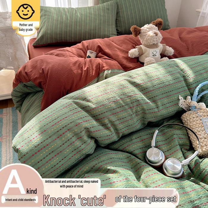 Cute Milky Cloud Double-Layer Gauze Sheet & Duvet Cover Set for Dorms Sheet Style 1.2m Set - Duvet 150x200
Cute Milky Cloud Double-Layer Gauze Sheet & Duvet Cover Set for Dorms Sheet Style 1.2m Set - Duvet 150x200