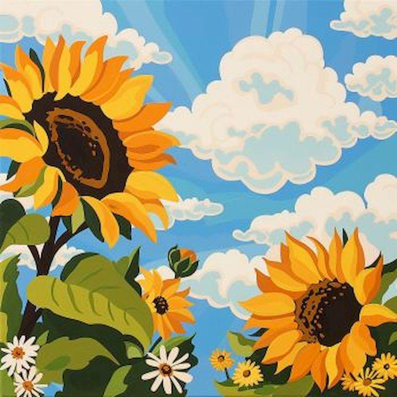 20x20cm Framed Sunflower Painting By Numbers Paint Kit Paint Kit for Beginner Flower Number Painting Wall Decor Color by Numbers 20x20cm with frame
20x20cm Framed Sunflower Painting By Numbers Paint Kit Paint Kit for Beginner Flower Number Painting Wall Decor Color by Numbers 20x20cm with frame